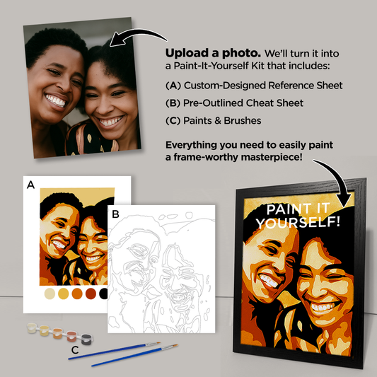 Custom Couple's Paint-It-Yourself (P.I.Y.) Kit