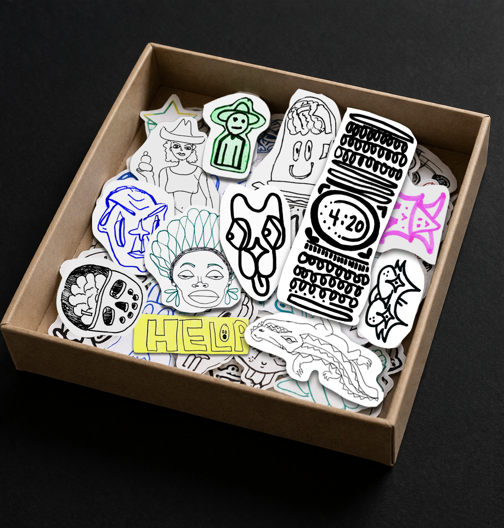 Doodle Divination Box — Sticker Pages — Volume 1
