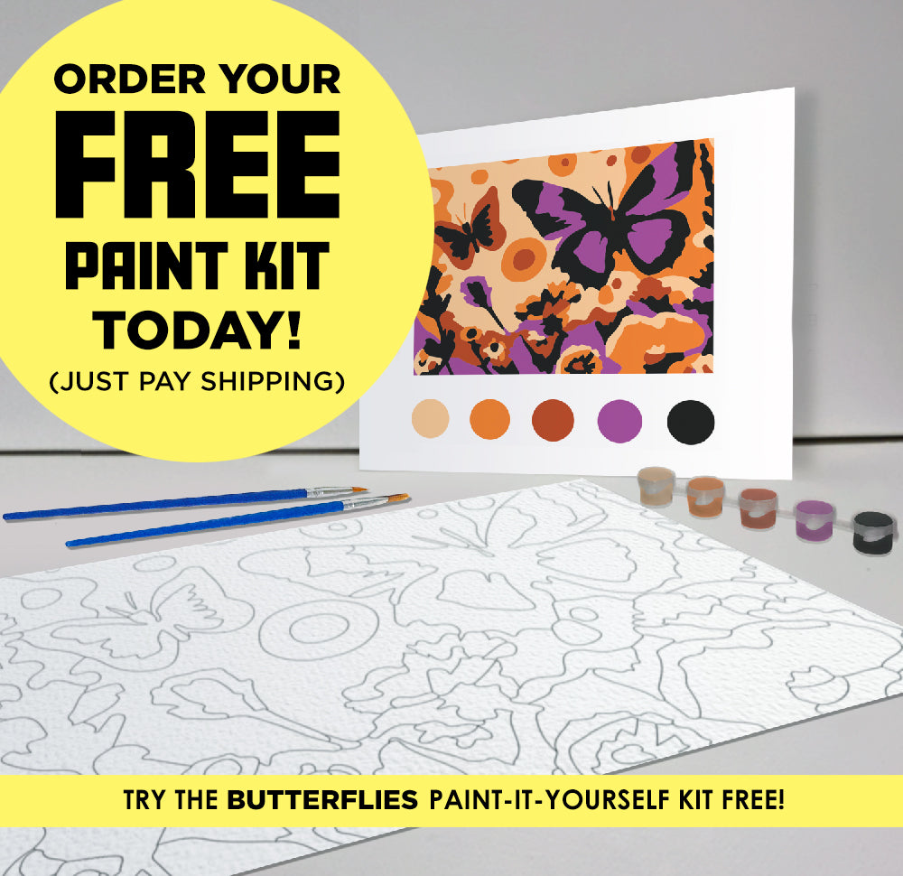 FREE Butterfly Garden Paint-It-Yourself (P.I.Y.) Kit