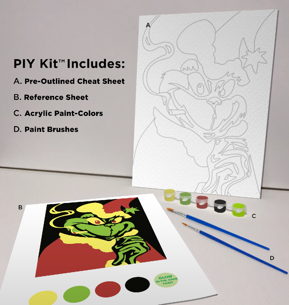 Grinch Paint-It-Yourself (P.I.Y.) Kit