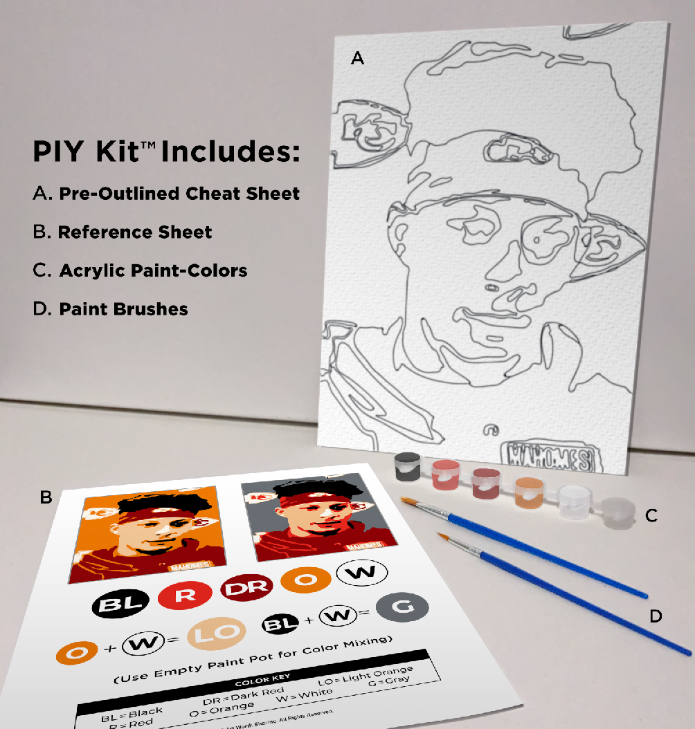 Mahomes Paint-It-Yourself (P.I.Y.) Kit
