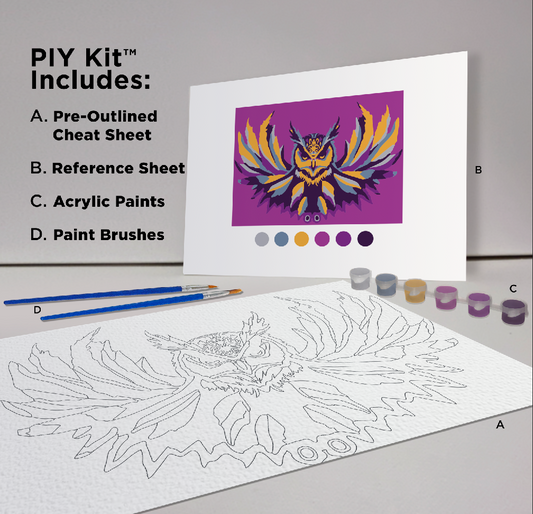 Spirit Owl Paint-It-Yourself (P.I.Y.) Kit
