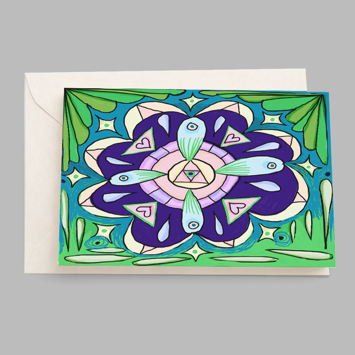 The Flow of Sacred Wisdom — Oracle Message Card