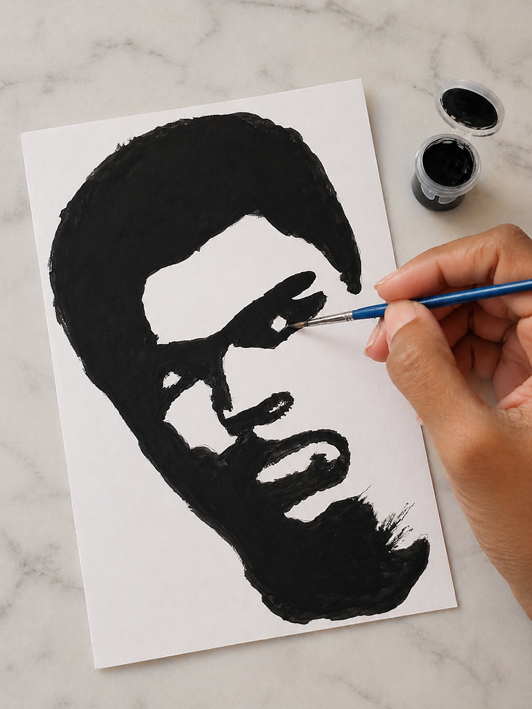 Ali Silhouette Painting Card Kit