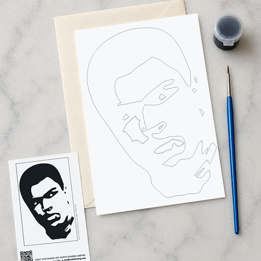 Ali Silhouette Painting Card Kit