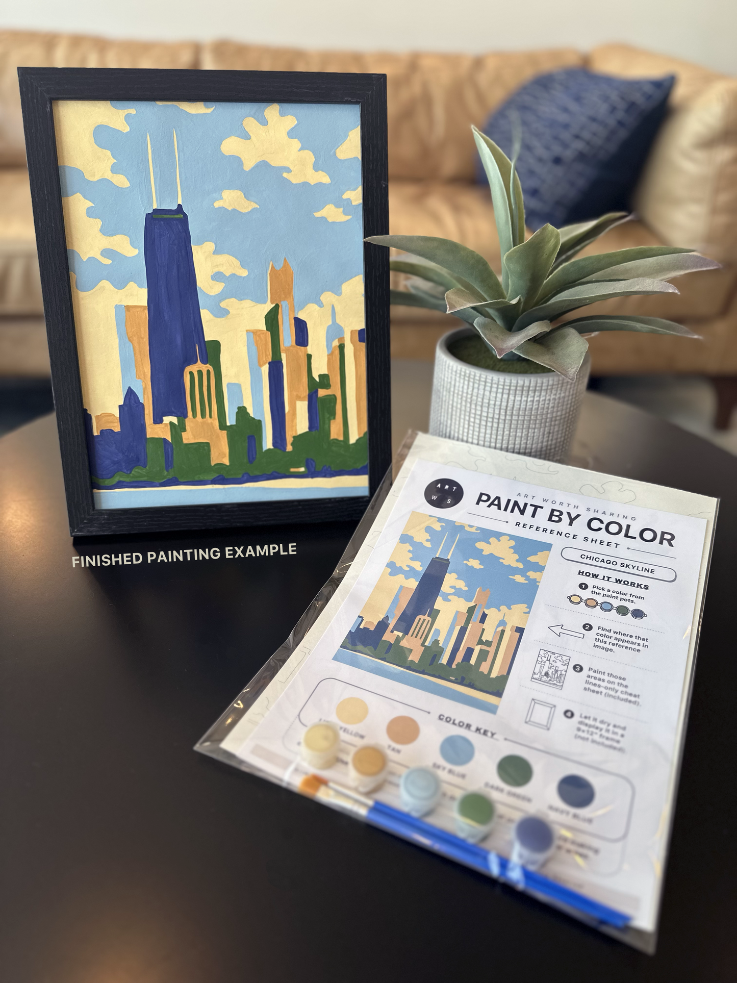 Chicago Cityscape | Paint by Color Kit