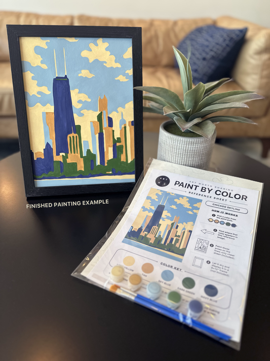 Chicago Cityscape | Paint by Color Kit