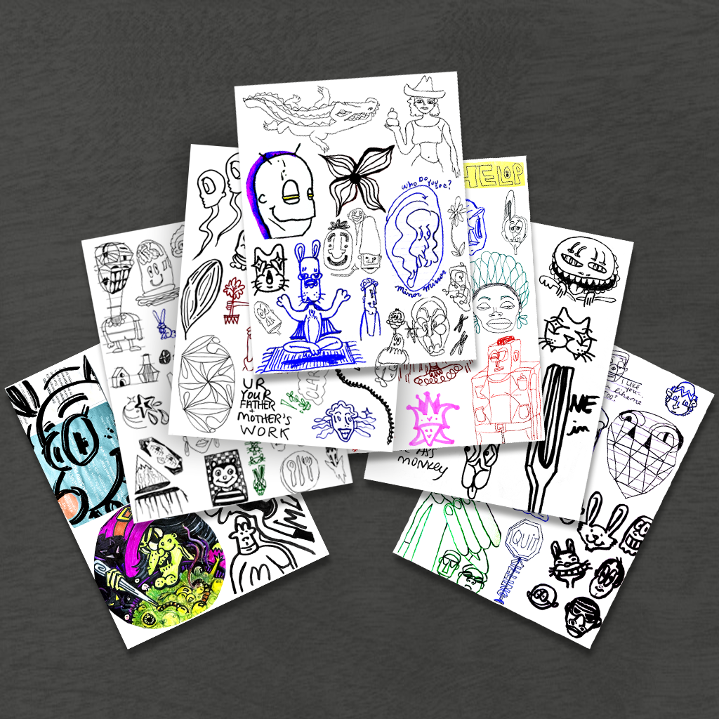 Doodle Divination Box — Sticker Pages — Volume 1