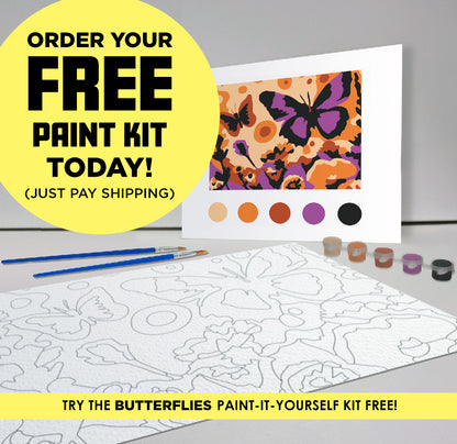 FREE Butterfly Garden Paint-It-Yourself (P.I.Y.) Kit