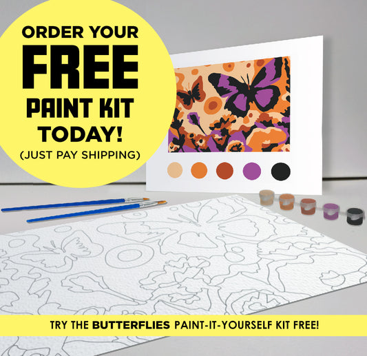 FREE Butterfly Garden Paint-It-Yourself (P.I.Y.) Kit