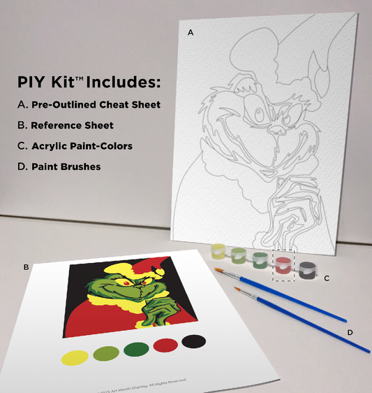 Grinch Paint-It-Yourself (P.I.Y.) Kit
