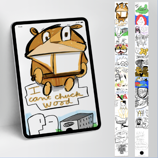 I Can't Chuck Wood – Doodle Scroll
