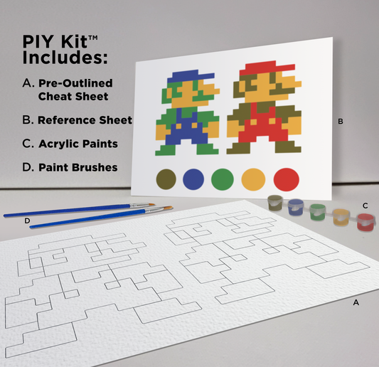 Mario Bros Paint-It-Yourself (P.I.Y.) Kit
