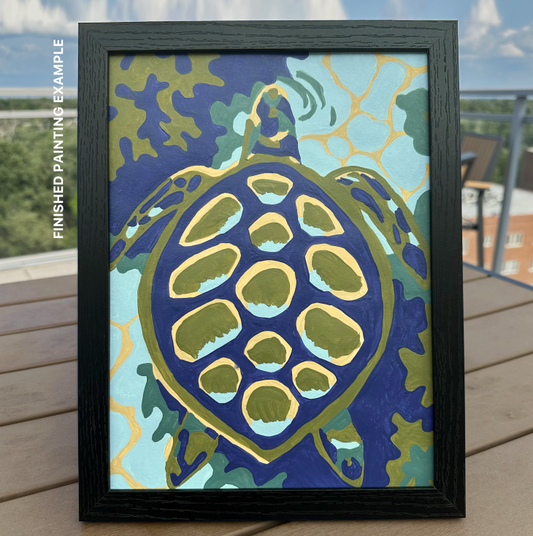 Sea Turtle | Paint by Color Kit