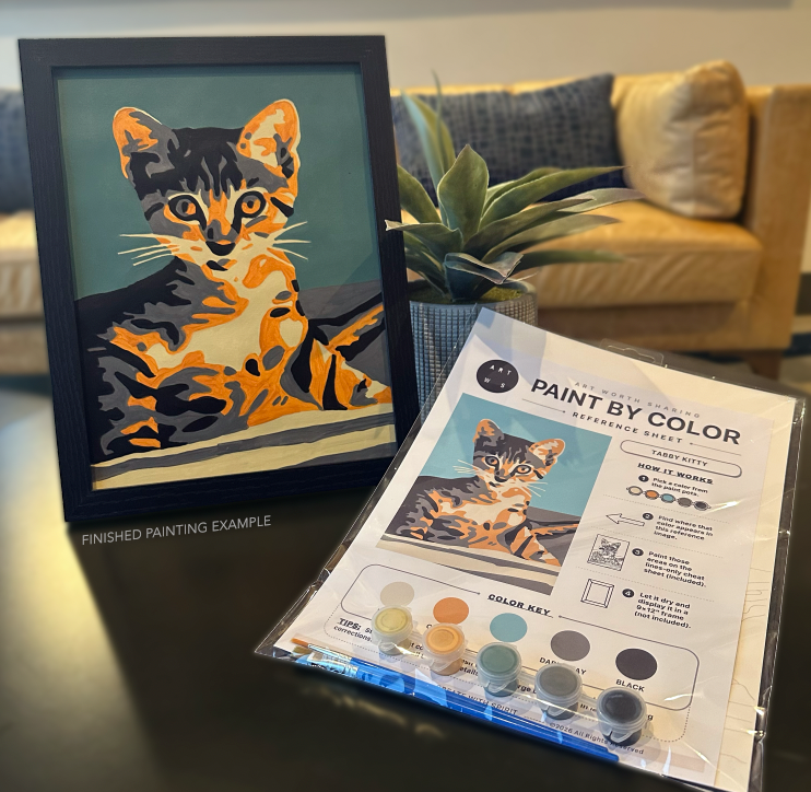 Tabby Kitty | Paint by Color Kit