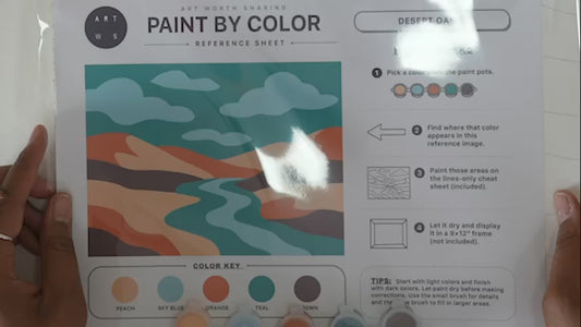 Desert Oasis | Paint by Color Kit